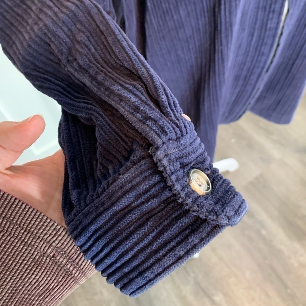 Vintage Express Navy Blue Corduroy Jacket Size Medium - Picture 4 of 10